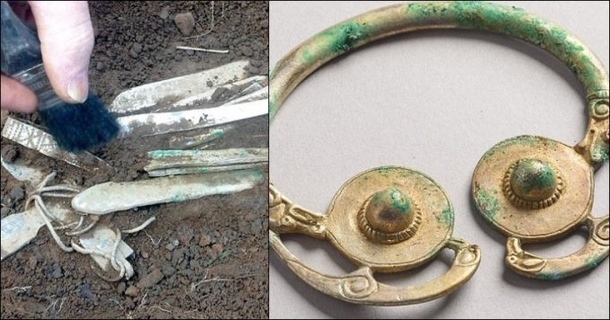 Metal Detector Sounds, Guy Starts Digging & Sees Something Shiny… Jackpot! - picture 7
