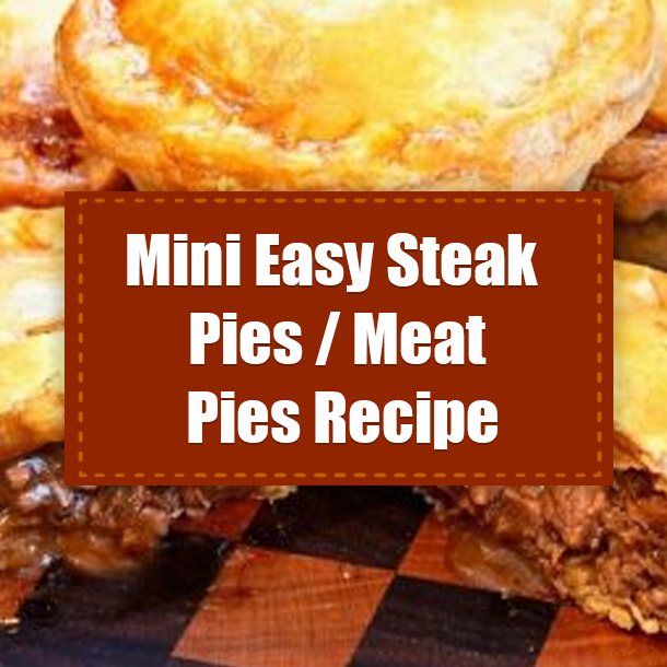 Mini Easy Steak Pies / Meat Pies Recipe