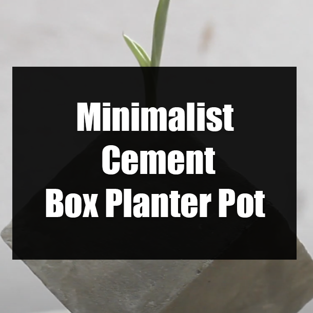 Minimalist Cement Box Planter Pot