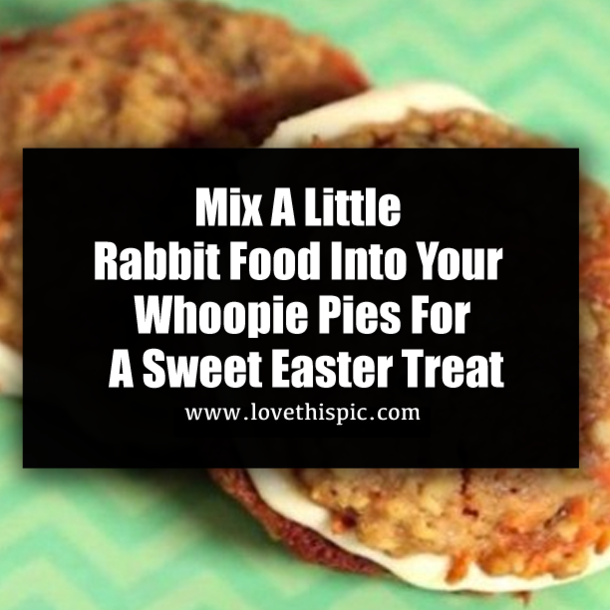 Mix A Little Rabbit Food Into Your Whoopie Pies For A Sweet Easter Treat