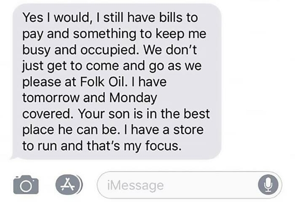 Mom Calls Out Of Work To Help Son On Life Support, Gets Fired By Her Boss In A Text Message Because Of It - picture 11