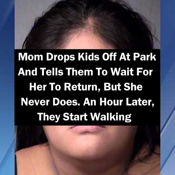Mom Drops Kids Off At Park And Tells Them To Wait For Her To Return, But She Never Does. An Hour Later, They Start Walking