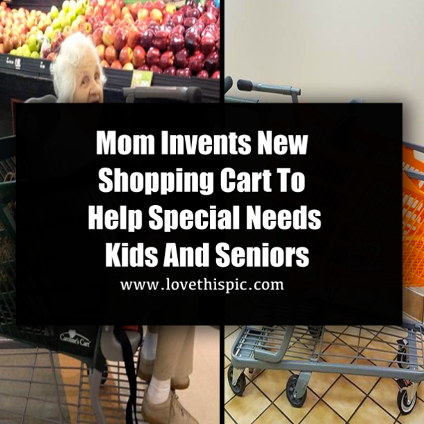 Mom Invents New Shopping Cart To Help Special Needs Kids And Seniors