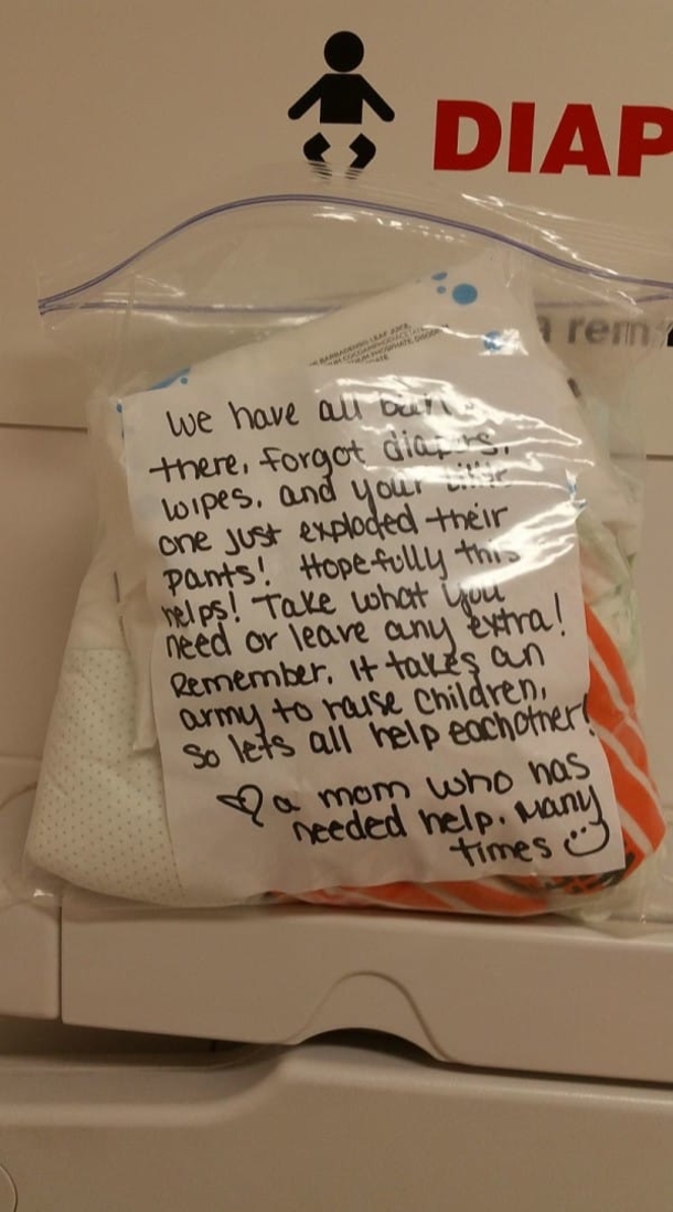 Mom Opens Changing Table In Target Bathroom, Then Finds A Strange Ziploc Inside - picture 3