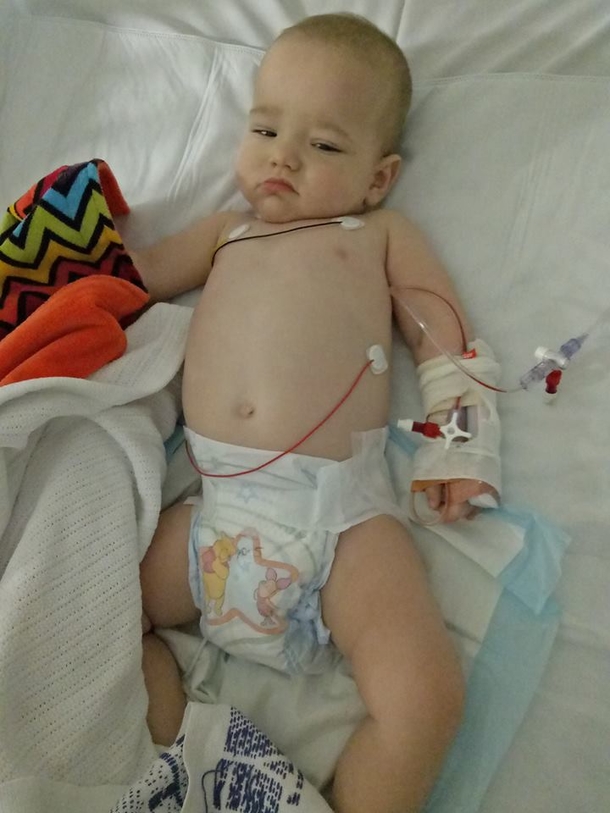 Mom places son in shopping cart at grocery store. Next day, he wakes with a 103 degree fever - picture 4