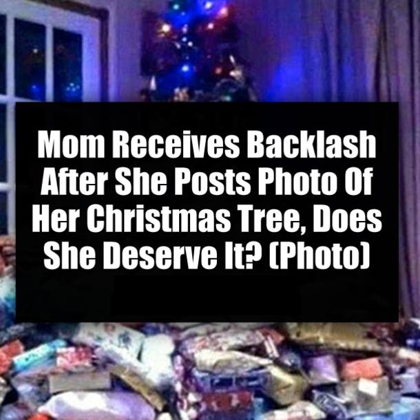 Mom Receives Backlash After She Posts Photo Of Her Christmas Tree, Does She Deserve It? (Photo)