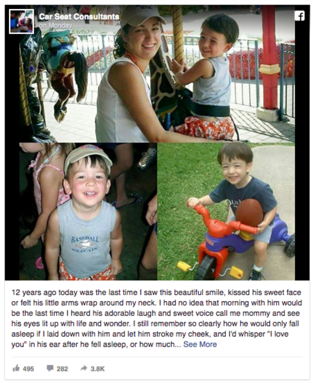 Mom Shares Heartbreaking Death Of Son To Educate Others On Car Seat Safety - picture 2