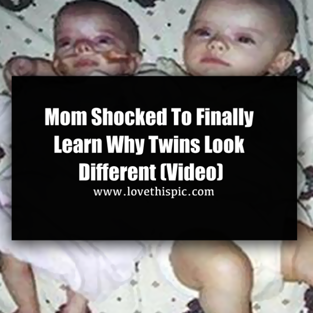 Mom Shocked To Finally Learn Why Twins Look Different (Video)