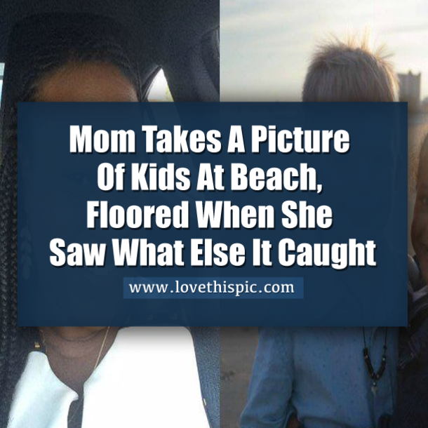 Mom Takes Pics Of Kids At Beach, Floored When She Sees What Else She Caught
