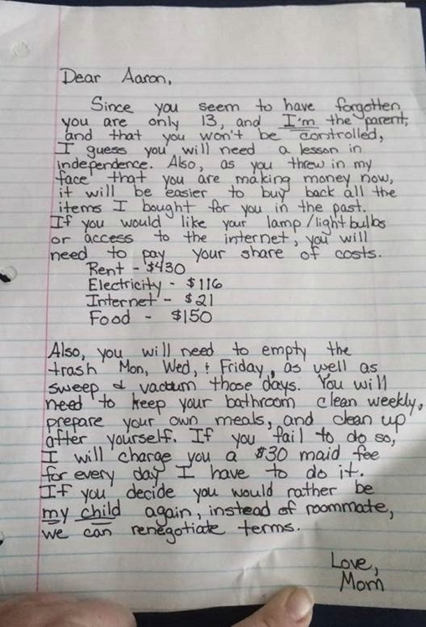 Mom’s EPIC Response To Ungrateful Teen Nips His Entitlement In The Bud Instantly - picture 2