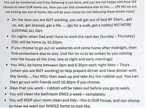 Mom’s List Of Rules For Teen Daughter Is Taking Facebook By Storm - picture 2