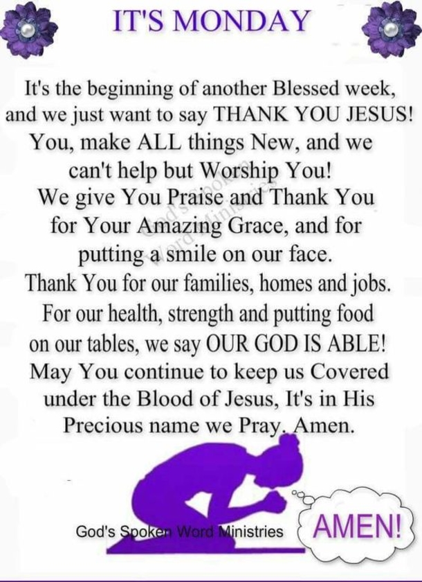 Monday Prayers To Bless Your Week - picture 5