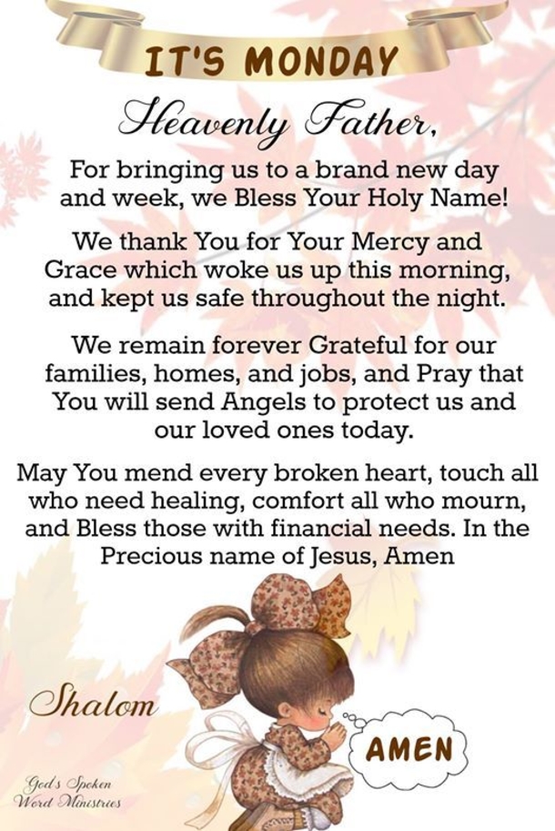 Monday Prayers To Bless Your Week - picture 6