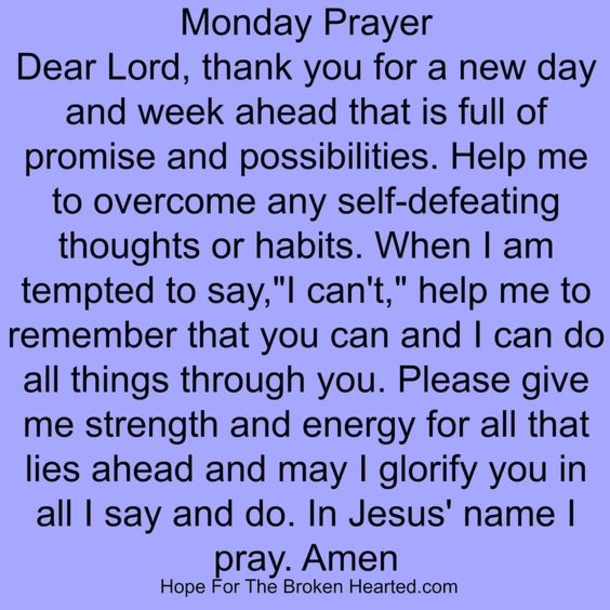 Monday Prayers To Bless Your Week - picture 8
