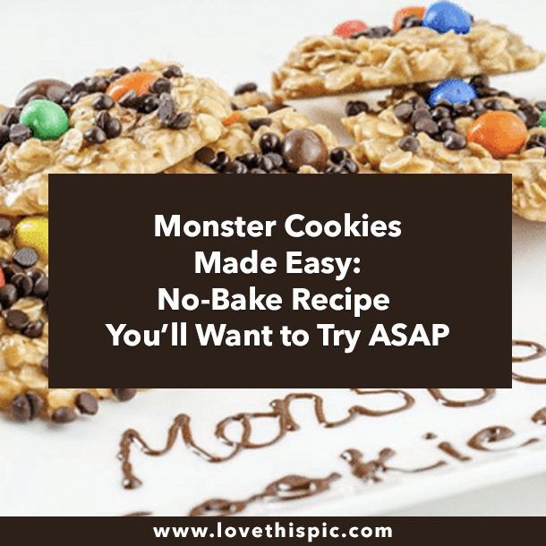 Monster Cookies Made Easy: No-Bake Recipe You’ll Want to Try ASAP