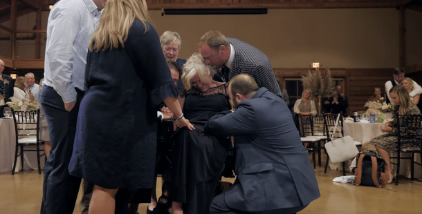 Mother is picked up from her wheelchair to share dance with son on his wedding, just 10 days before death - picture 4