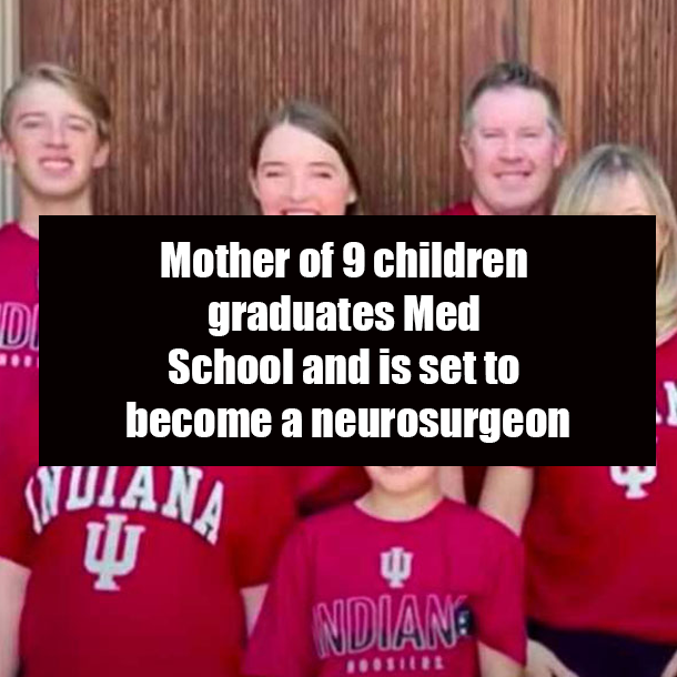 Mother of 9 children graduates Med School and is set to become a neurosurgeon
