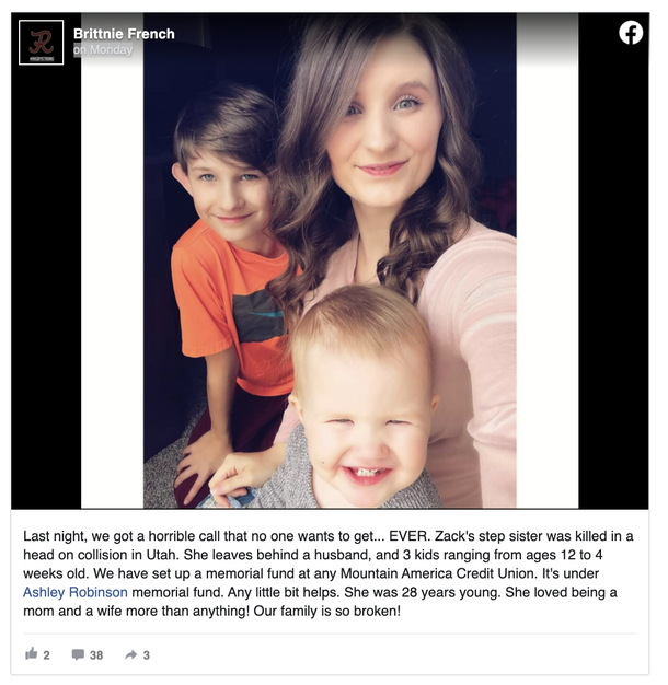 Mother of newborn dies in head-on crash by wrong way driver after buying diapers for child - picture 2