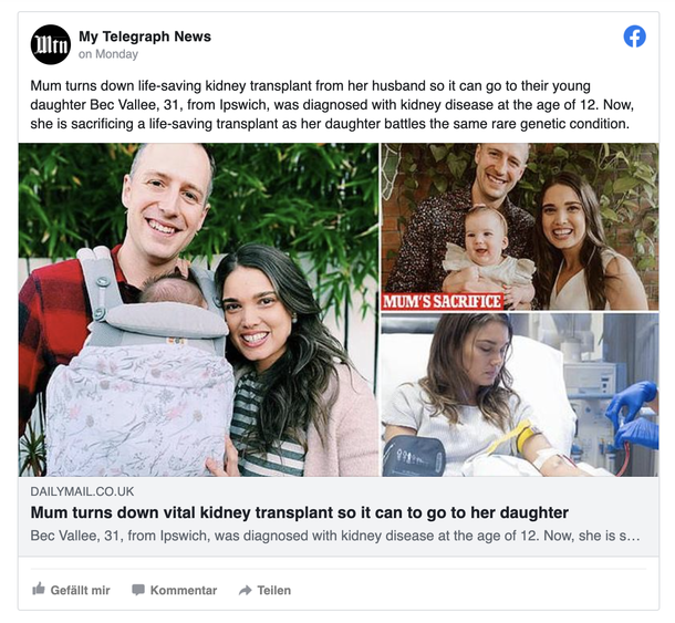Mother refuses life-saving kidney transplant in order for her 2-year-old daughter can have it instead - picture 3