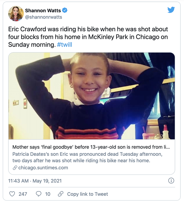 Mother says "goodbye” to 13-year-old child who was shot as he rode bicycle 4 blocks from home, RIP - picture 2
