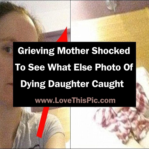 Mother takes 1 final photo with dying daughter, captures a “guardian angel” in the photo