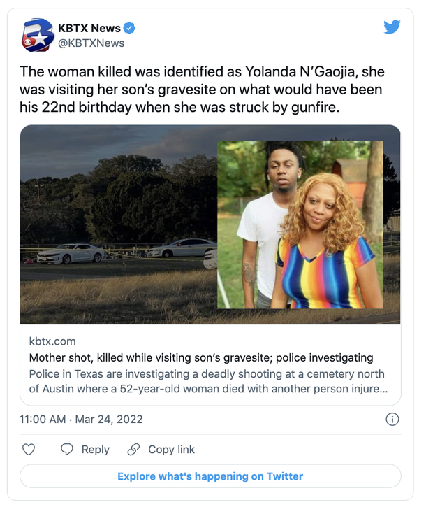 Mother visiting son’s grave for his ‘first birthday in heaven’ is killed by gunfire – rest in peace - picture 2