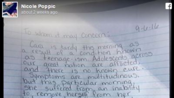 Mother’s ‘Excuse Note’ For Her Tardy Daughter Goes Viral - picture 2