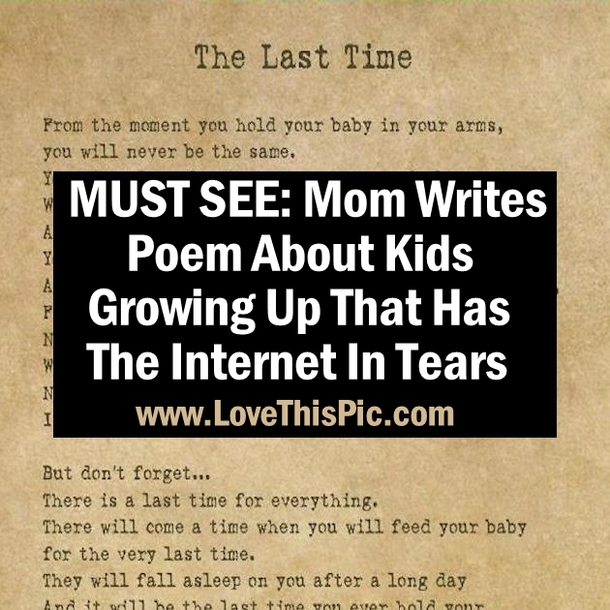 MUST SEE: Mom Writes Poem About Kids Growing Up That Has The Internet In Tears