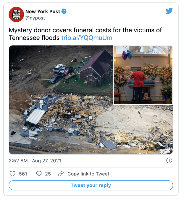 Mystery donor pays for all the funerals of Tennessee flood victims - picture 2