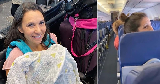 Nervous couple fly home with newly adopted baby, strangers on a plane throw a surprise baby shower - picture 2