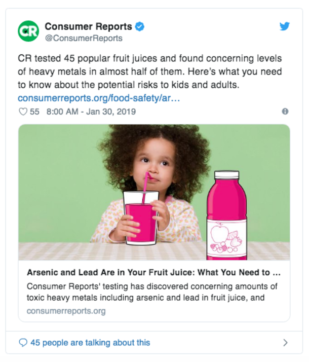 New Report Sends Warning To Parents About Giving Their Children Juice After Harmful Metal Levels Discovered Inside Products - picture 2