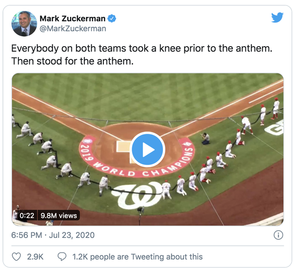 New York Yankees and Nationals decide to kneel before national anthem in support of Black Lives Matter - picture 3
