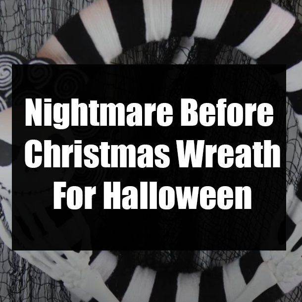 Nightmare Before Christmas Wreath For Halloween