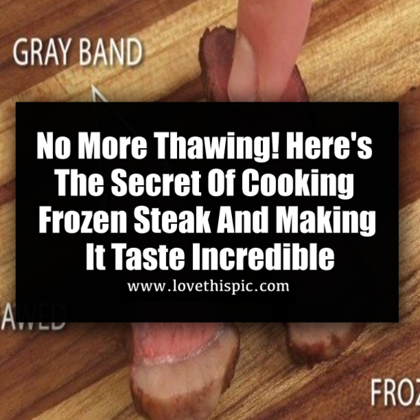 No More Thawing! Here's The Secret Of Cooking Frozen Steak And Making It Taste Incredible