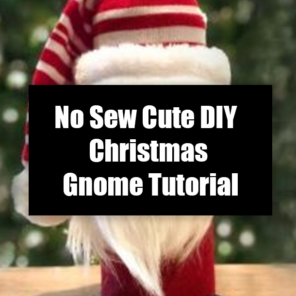 No Sew Cute DIY Christmas Gnome Tutorial