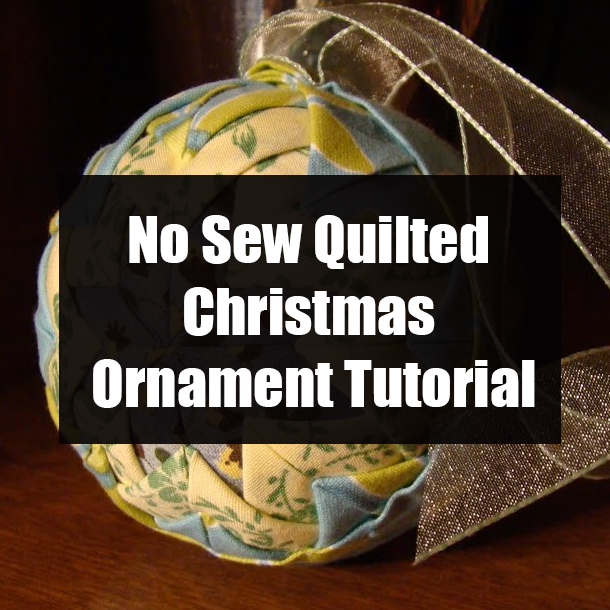 No Sew Quilted Christmas Ornament Tutorial