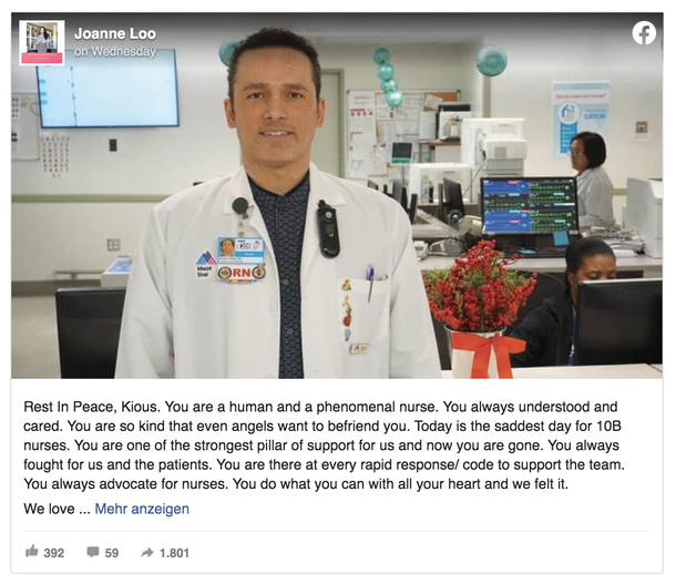 NYC nurse passes away after testing positive for COVID-19 at hospital where workers wear garbage bags to protect themselves - picture 2