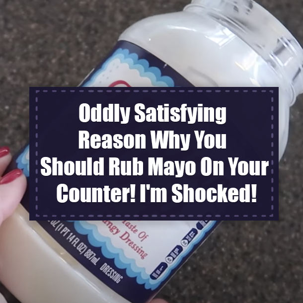 Oddly Satisfying Reason Why You Should Rub Mayo On Your Counter! I'm Shocked!