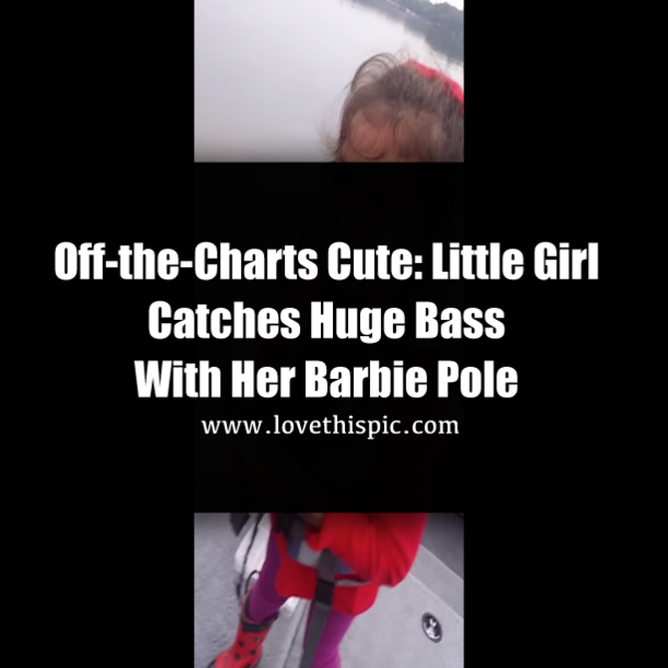 Off-the-Charts Cute: Little Girl Catches Huge Bass with Her Barbie Pole