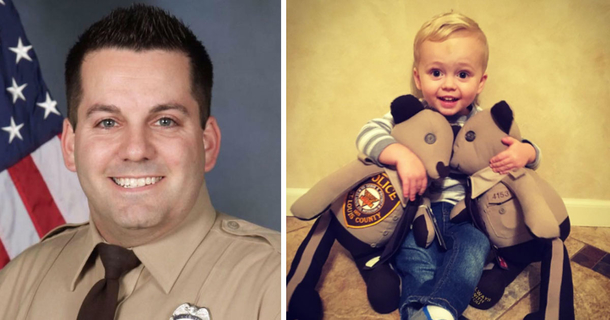 Officer Is Killed On Duty. Son Is Given Teddy Bears Made From His Dad’s Uniform - picture 6