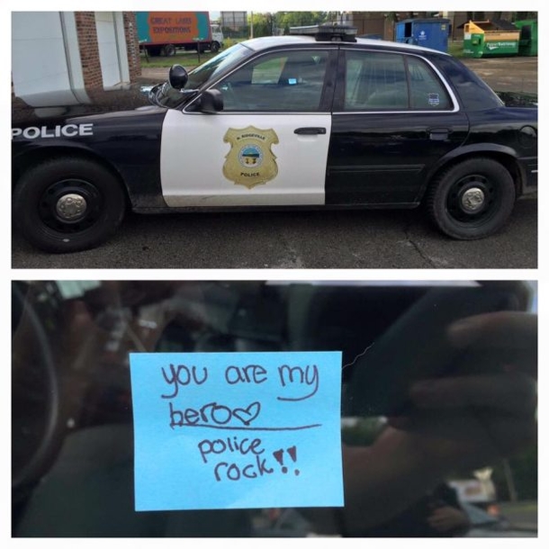 Officer Will Never Be The Same After Finding Unexpected Note On His Car Window - picture 3