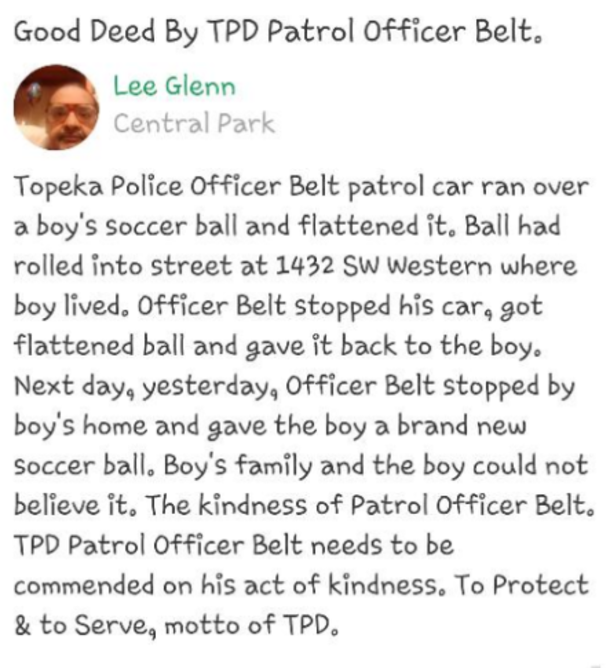 Officer's Act Of Kindness Makes Young Boy's Day - picture 3