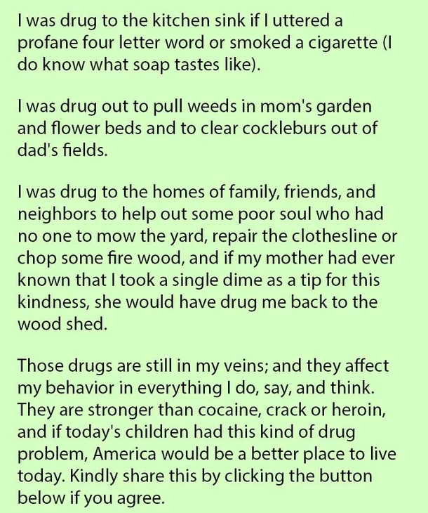 Old Man's Told His Life Was Easy, There Was No Drug Problem When He Was Growing Up, His Response? Perfect... - picture 3