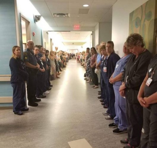 Once Doctors And Nurses Lined Up In The Halls, The Internet Came To Tears - picture 3
