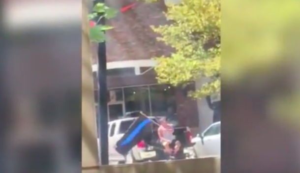 Once He Began Waving This 'Flag' Outside A Nike Store, The Owners Knew They Had To Call The Cops - picture 2