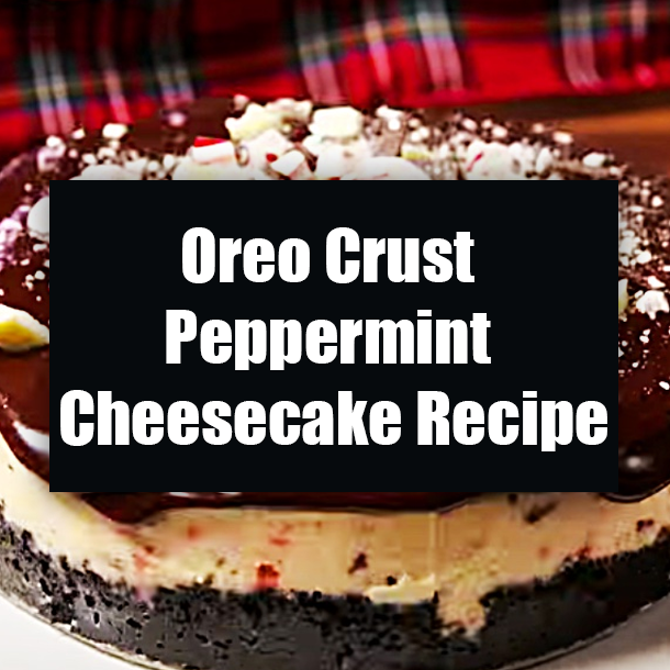 Oreo Crust Peppermint Cheesecake Recipe