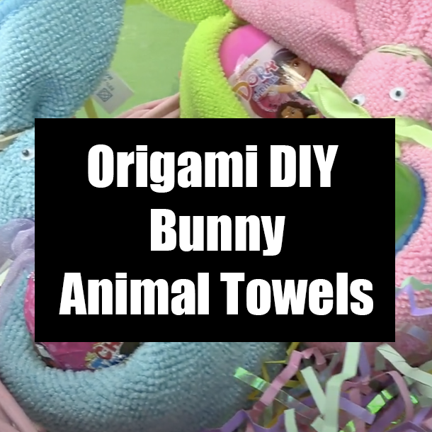Origami DIY Bunny Animal Towels