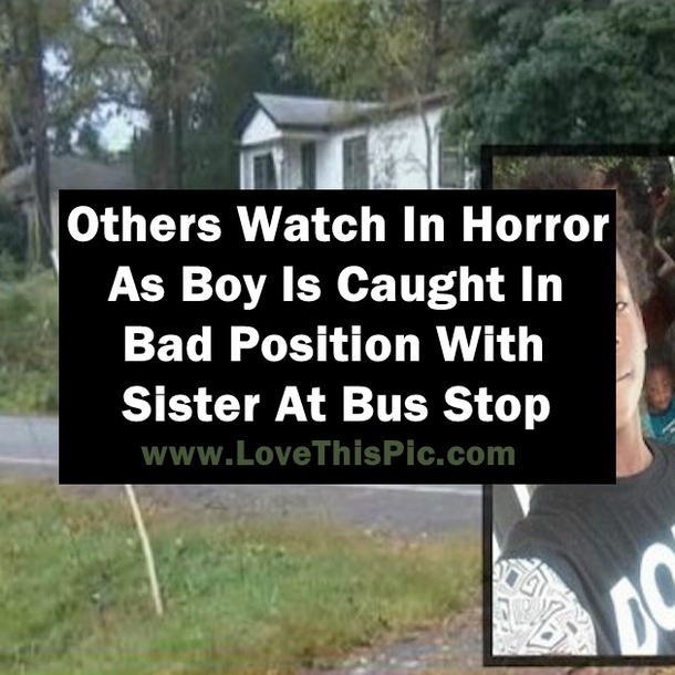 Others Watch In Horror As Boy Is Caught In Bad Position With Sister At Bus Stop