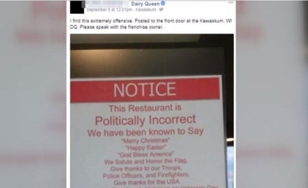 Owner Of Dairy Queen Won't Apologize For ‘Politically Incorrect’ Sign (Photos) - picture 5