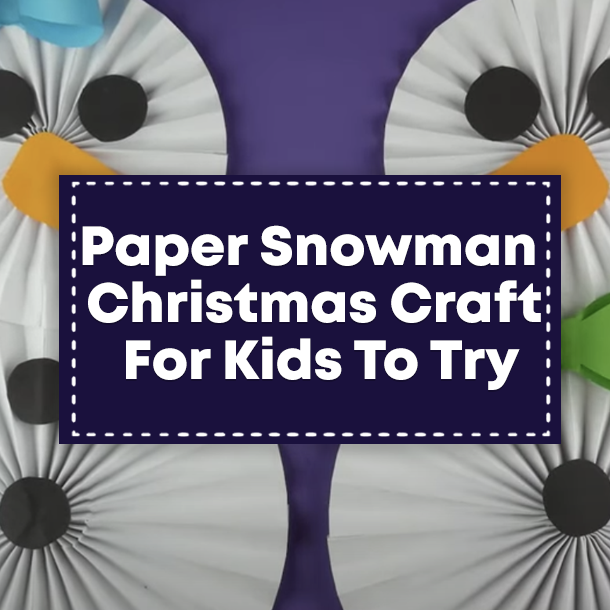 Paper Snowman Christmas Craft For Kids To Try